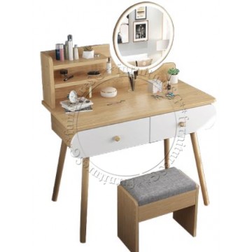 Enya Dressing Table with Matching Stool (Wood)